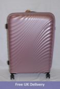 American Tourister Jet Glam Spinner Suitcase Metallic Pink, 97/109ltr, 4.5kg Box Damaged