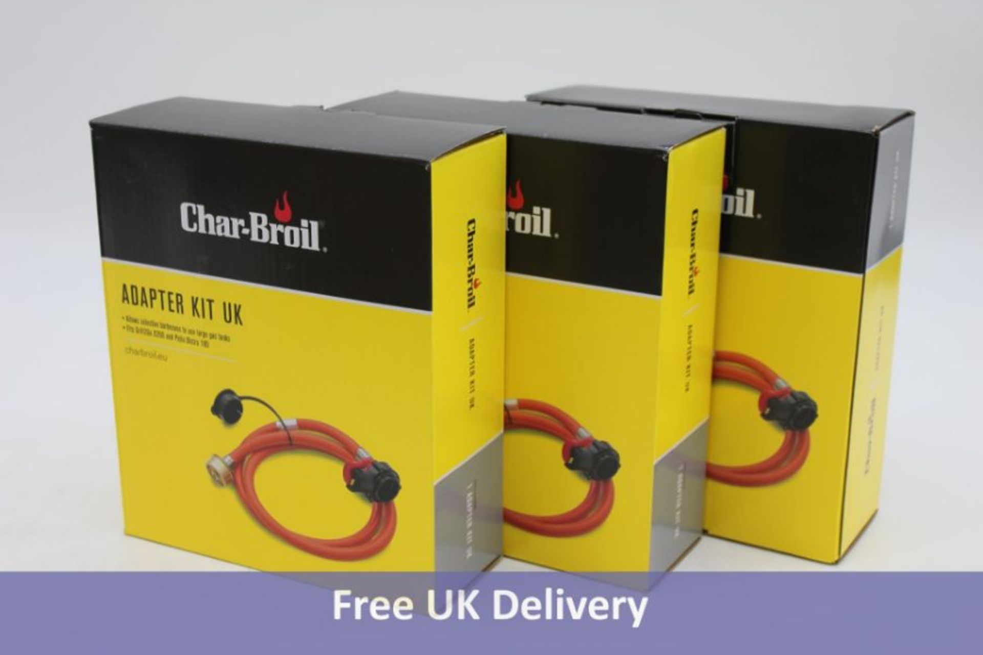 Six Char-Broil BBQ Hose and Regulator Adaptor Kit