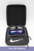 Two Nike Vision Sunglasses 1 x Circuit Brown, 1 x Course Blue And One Double case Black