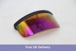 Mykita Unisex Flash Shield Sunglasses, Black Frame with Rainbow Lense