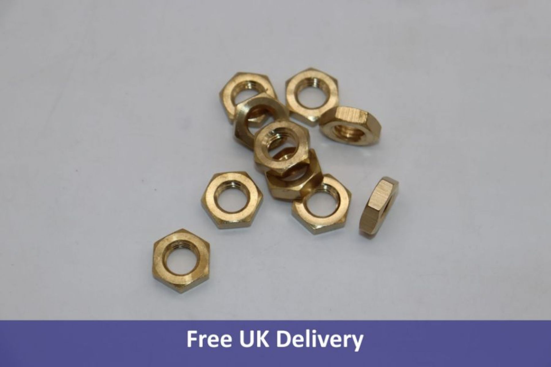 Approximately 1200x M12 Hexagon Brass Thin Nuts, DIN 439, 439MS12