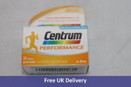 SIx Centrum Performance Multivitamins & Minerals, 30 Tablets. Expiry 02/23