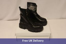 Kaltur Women's Leather Billie Ankle Boots, Black, UK 6.5
