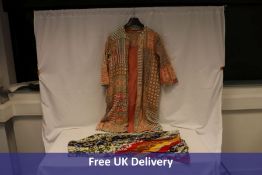 Three Women's Clothing items to include 1x Saundh Jacket, Multi Colour, M, 2x Ritu Kumar Skirts, Mul