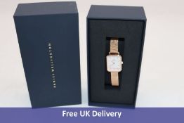 Daniel Wellington Women's Quadro Pressed Melrose Watch, Rose Gold, DW00100431