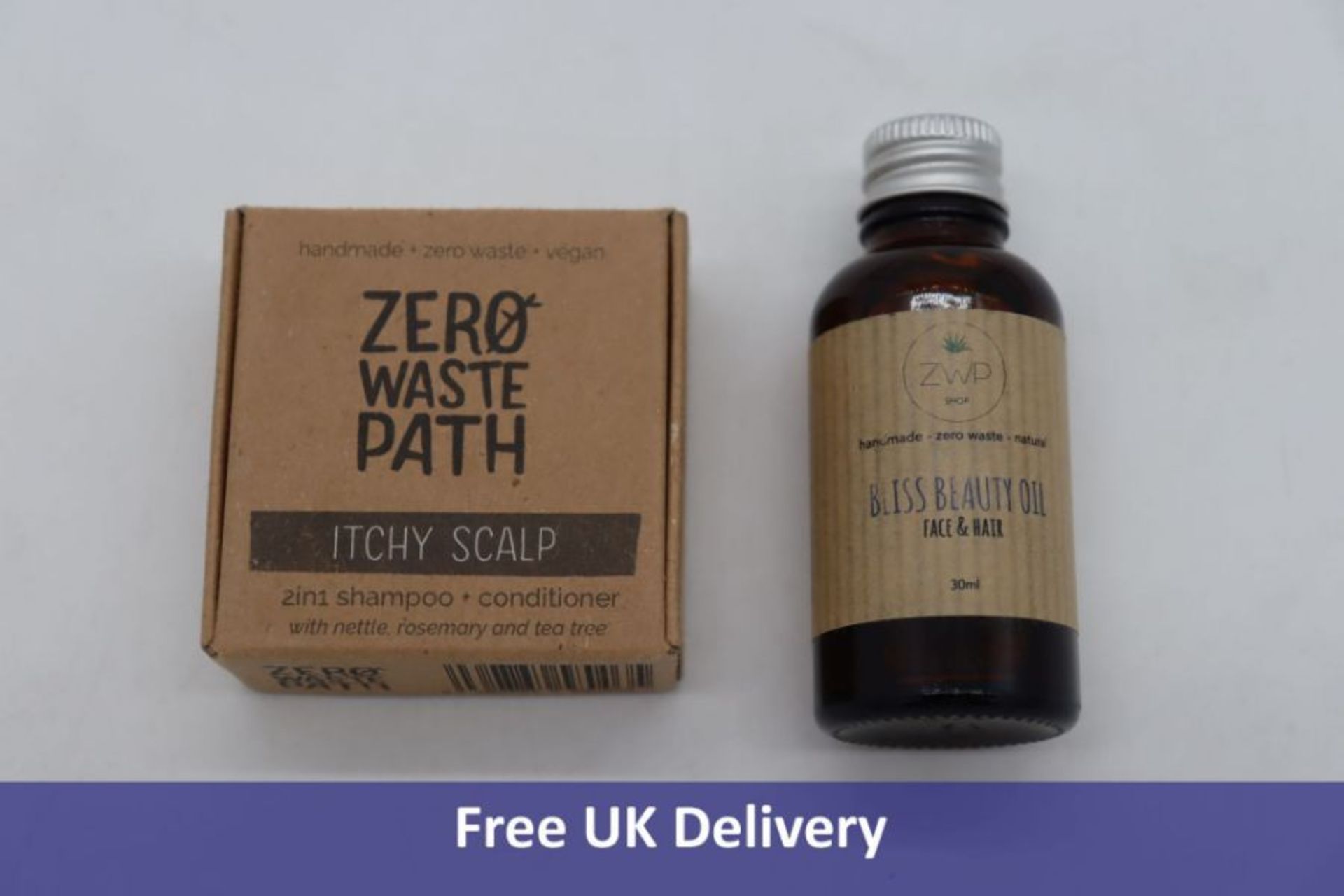 Zero Waste Path to include 42x Itchy Scalp Shampoo Bar and 16x Bliss Beauty Oil