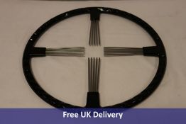 Five 17" Classic Steering Wheels, Black