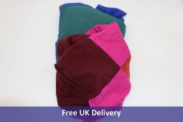 Two Gudrun Sjoden Sweater Dresss to include 1x Red/Pink/Mauve, L, 1x Green/Blue/Black/Mauve, L