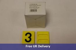 GEA Farm Technologies Cattle Collar Numbering Block, Yellow, Number 3, 10 Per Box