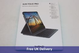 Logitech Slim Folio Pro iPad Case with Wireless Bluetooth Keyboard