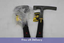 Two Stanley Fat Max Hammers to include, 1x 3LB Lump Hammer, 1x Bricklayers Hammer 570g