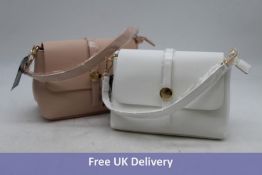 Four Pavers Handbags, BELHETIA35009, 2x White, 2x Pale Pink