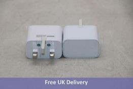 Forty-nine Samsung Travel Fast Chargers, White