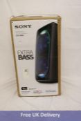 Sony GTK-XB90 Extra Bass High Power Audio System With Built In Battery. Box damaged