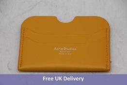 Acne Studios Leather Card Holder, Pumpkin Orange