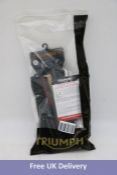 Triumph Sulby Leather Gloves, Black, UK M