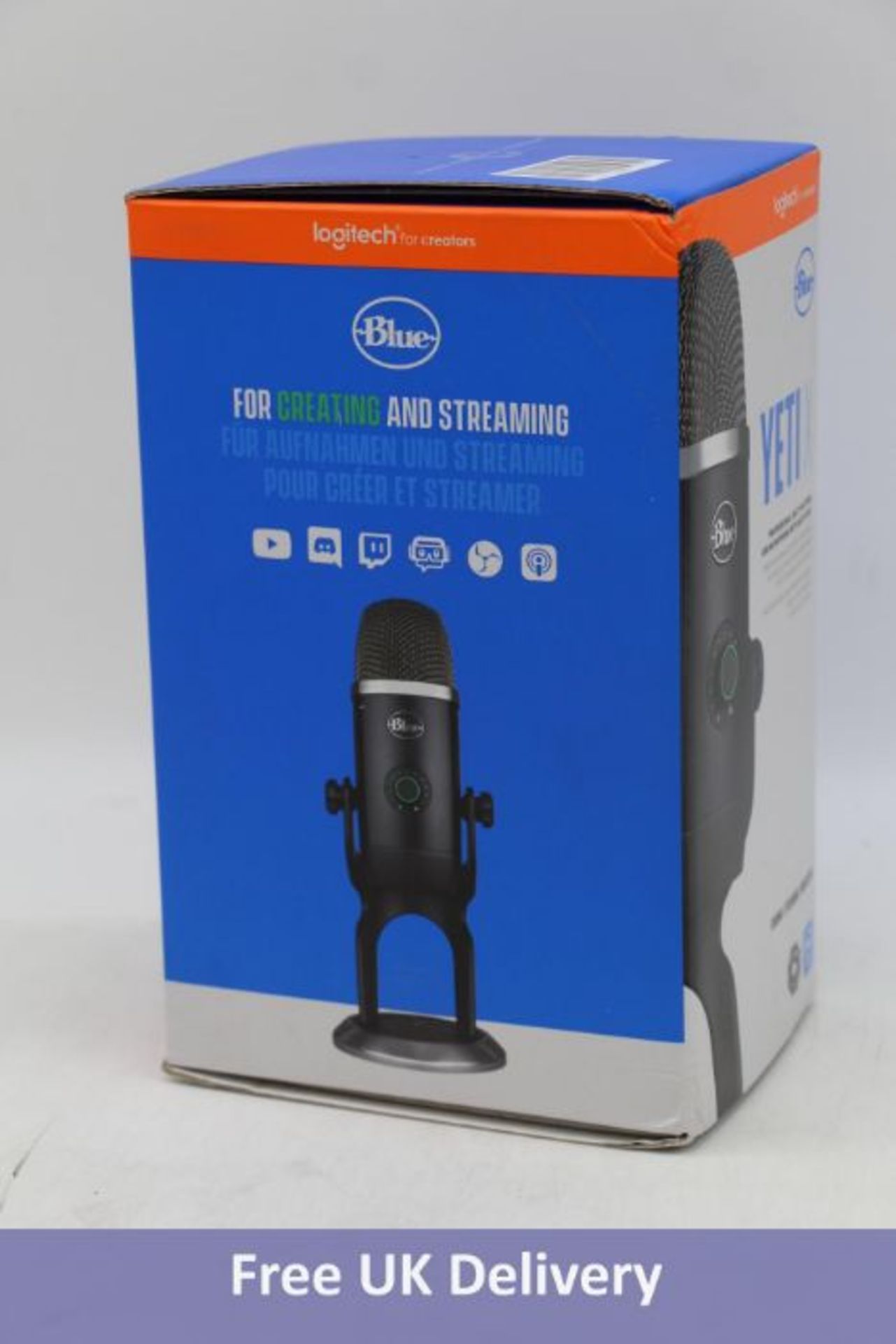 Logitech Blue Yeti X USB Microphone With Blue Voice For PC