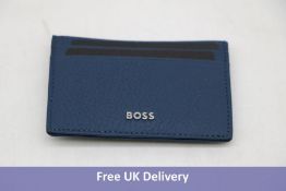 Hugo Boss Leather Crosstown Money Clip, Blue