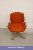 Retro Swivel Chair, Orange