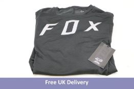 Fox Racing Men's Defend Long Sleeve Jersey, Black, Size L