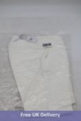 Two Adidas Women's Golf Trousers, White, Size L