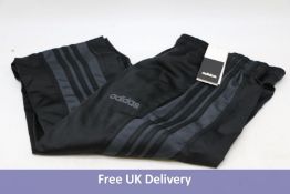 Six Pairs Adidas Trico Zip Pant, Black/Carbon Black, UK M