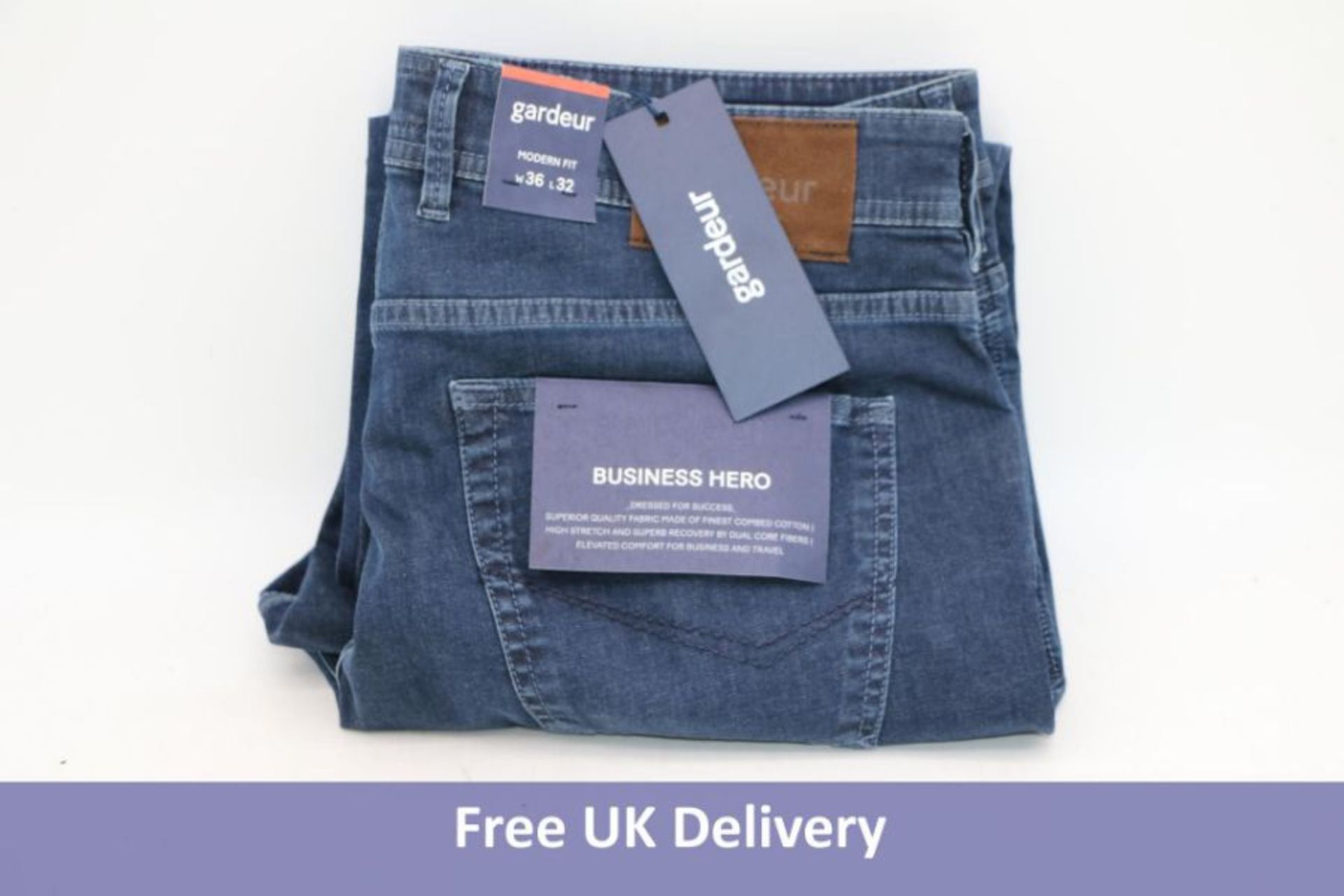 Gardeur Bradley Jeans, Blue, UK W36/L32, with Tag
