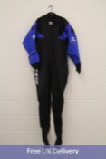 Typhoon Hypercurve 4 Sailing Drysuit With Latex Socks, Blue/Black, UK S