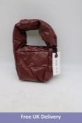 Kassl Edditions Monk Small Coated Canvas Bag, Burgundy, One Size, 1410228