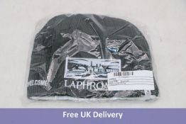 Fifteen Laphroaig Beanie Hat Reversible, Charcoal/White, One Size