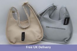 Four Pavers Handbags, BELHETIA35007, 2x Light Grey, 2x Beige