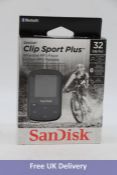San Disk Wireless 32GB Sports Player Clip Sport Plus, Black