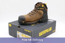 Caterpillar Men's Excavator LT 6" S3 WR HRO SRA Work Boot Dark Brown, UK 9
