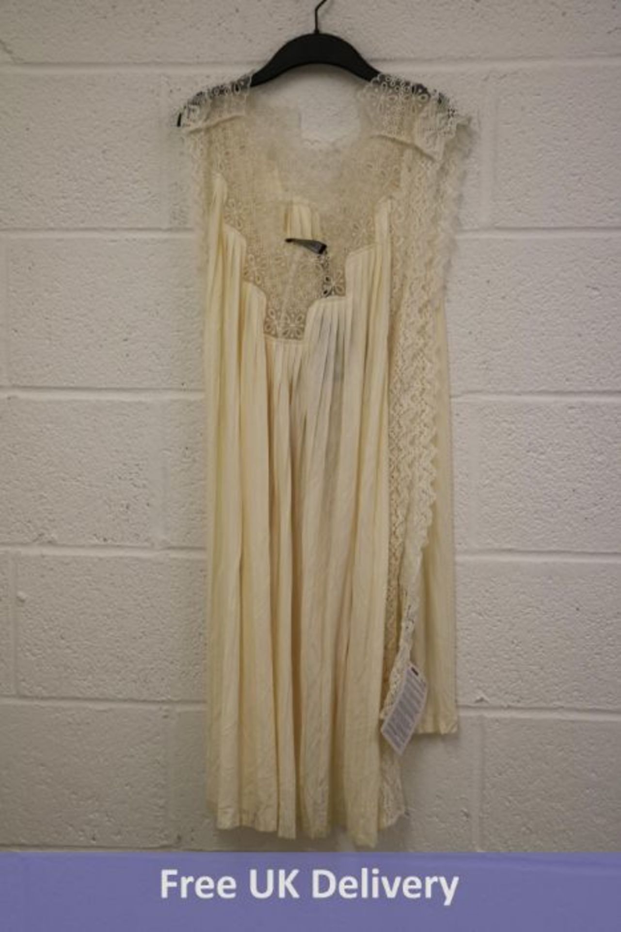 Twinset Midi Dress, Ivory, Size L, TS82DA