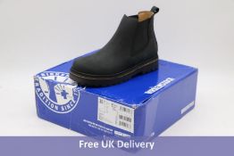 Birkenstock Women's Stalon Chelsea Boots, Black Leather, Narrow Fit, UK 5