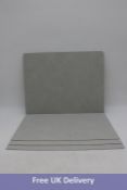 Twenty Lind DNA Square Table Mats, Nupo/Metallic Leather, 35 x 45 cm