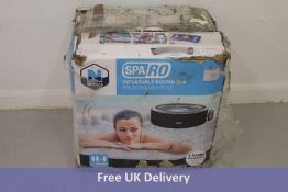 Sparo Inflatable Two Person Round Spar, 125x70x165, Massage, Heating, Filtration. Box damaged, not t