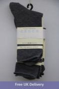 Twelve Pairs of Falke Active Breeze Socks, Grey, UK 2.5-5
