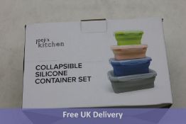 Eight Joejis Kitchen Set of 4 Collapsible Food Storage Containers