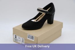 Clarks Alayna Shine Heeled Women's Shoes, Black, UK 5.5