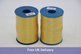 Seventy-six Prasent Gold Satin Curling Ribbon, 5mm x 500m per Spool