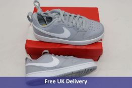 Two Nike Court Borough Low Trainers, Grey, UK 3