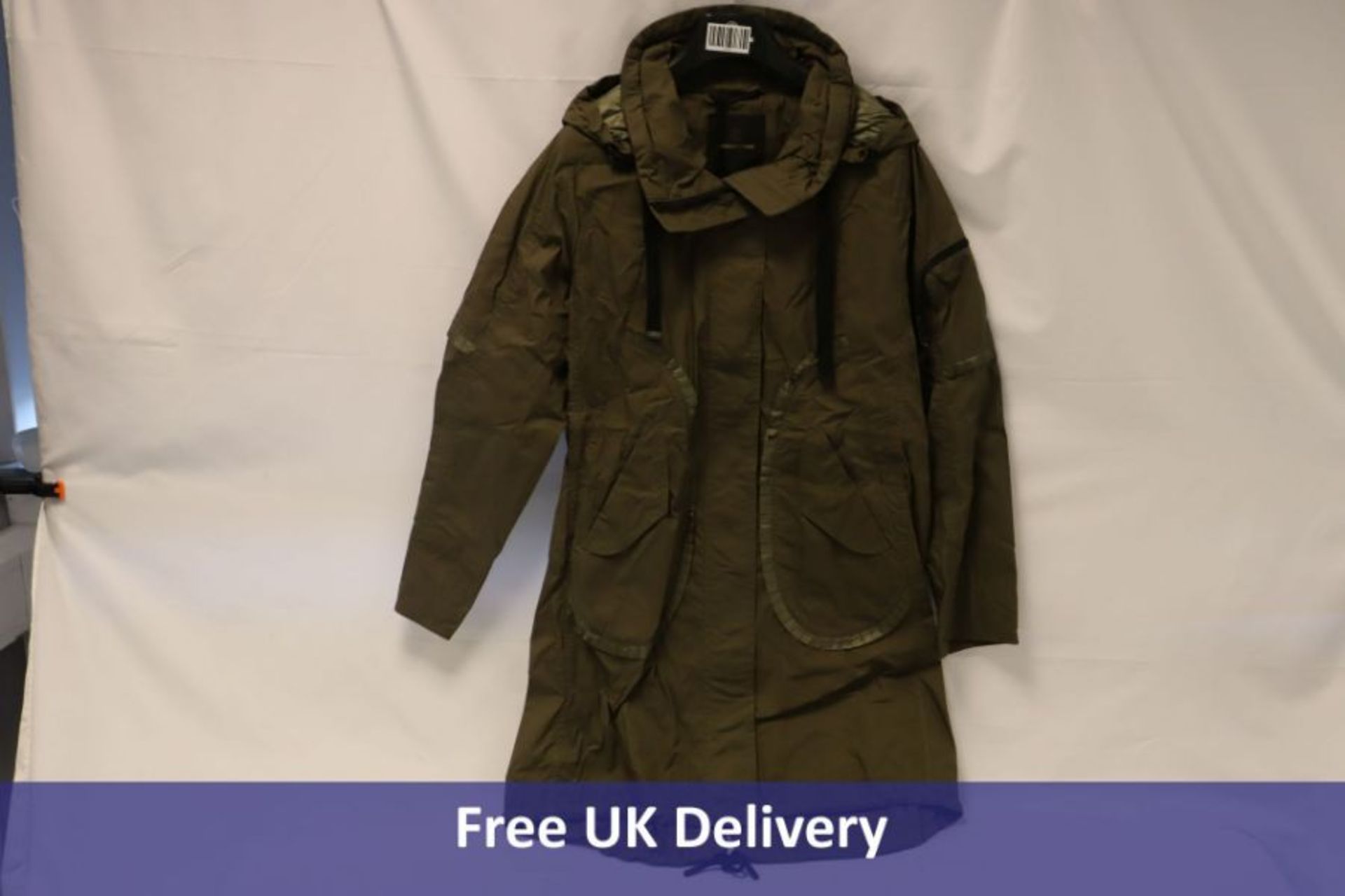 Creenstone Waxed Cotton Parka, Summer Army, Size 34