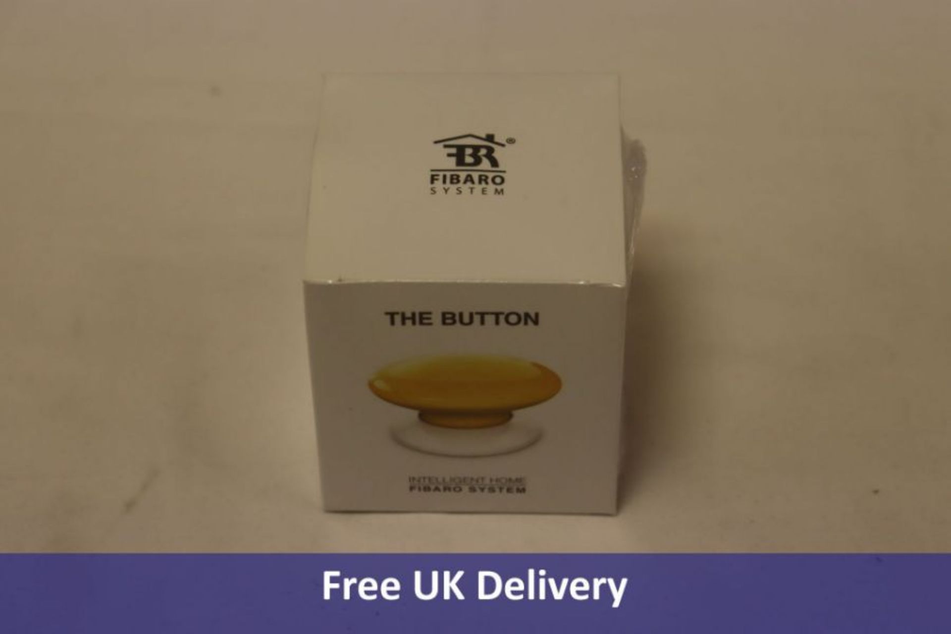 Five Fibaro The Button iOS Bluetooth Smart Multicontroller, Yellow