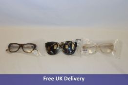 Fifteen pairs of Ace & Tate Glasses to include 2x Harper Sunglasses, Black, 2x Maya, Fizz, 2x Maya,