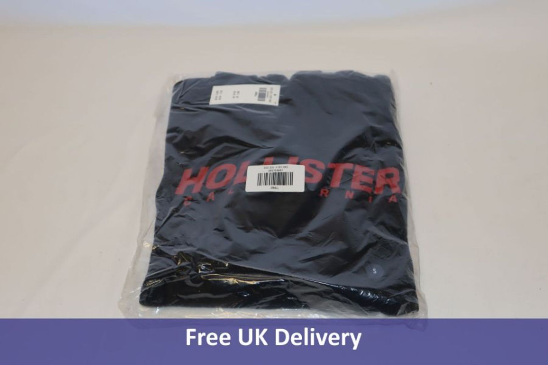 Four Hollister Items to include 1x Skinny Joggers, Burgundy, 1x Logo Hoodie, Black, 1x Logo Sweatshi