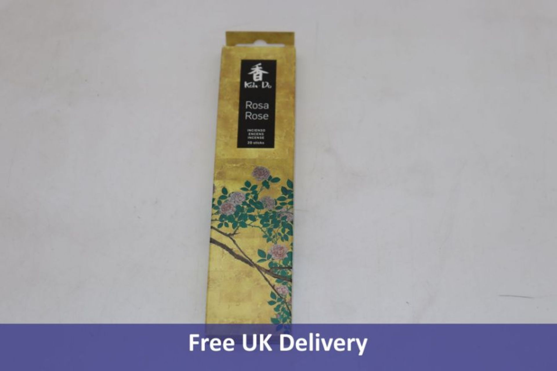 Twenty-four Koh-Do Japanese Incense Sticks, 12x Rose, 12x Sandalwood, 20 per pack