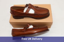Hereu Alber Brown Leather T-bar Shoes, UK 5. Includes Dust Bag