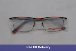 Etnia Barcelona Tesla Glasses, Black/Orange, Size 55-19-149