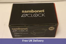 Sambonet 12 O'Clock Saucepan Set to include 1x 28cm, 2 Handles, No Lid, 2x 16cm, 2 Handles, with Lid